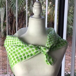 Vintage Acute Silk Scarf 30x32”